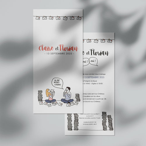 Faire-part de mariage Invitations à personnaliser