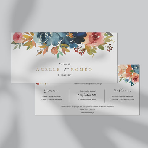 Faire-part de mariage Nova à personnaliser