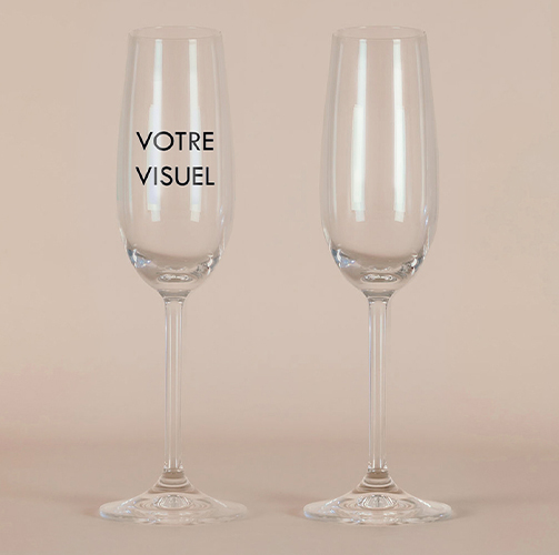 Flûte à champagne de mariage Sur mesure à personnaliser
