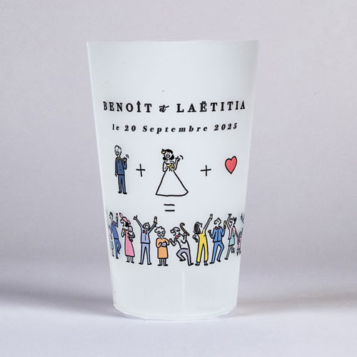 Gobelet de mariage Addition à personnaliser