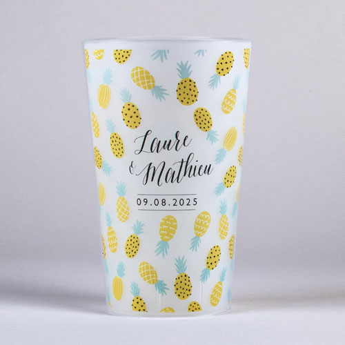 Gobelet de mariage Ananas à personnaliser