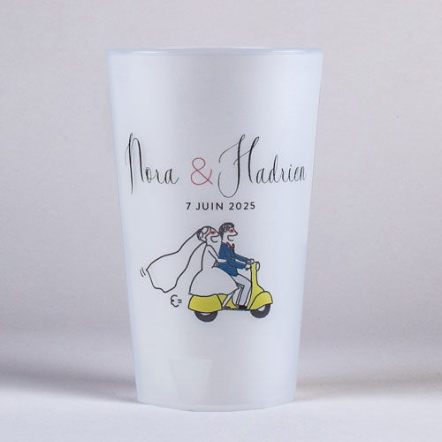 Gobelet de mariage Arrivée des mariés à personnaliser