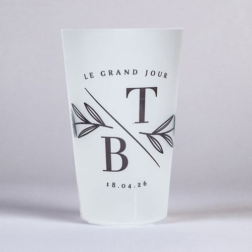 Gobelet de mariage Blason à personnaliser