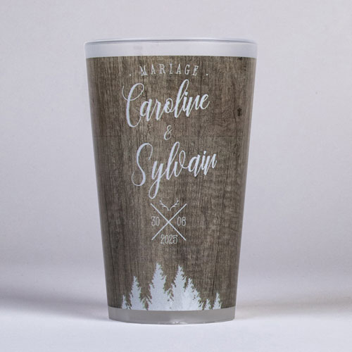 Gobelet de mariage Bois à personnaliser