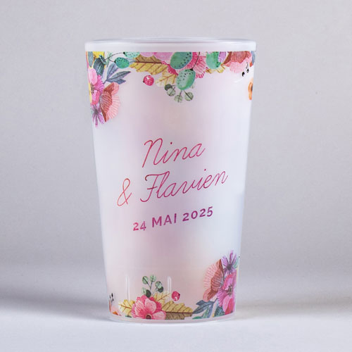 Gobelet de mariage Champêtre à personnaliser