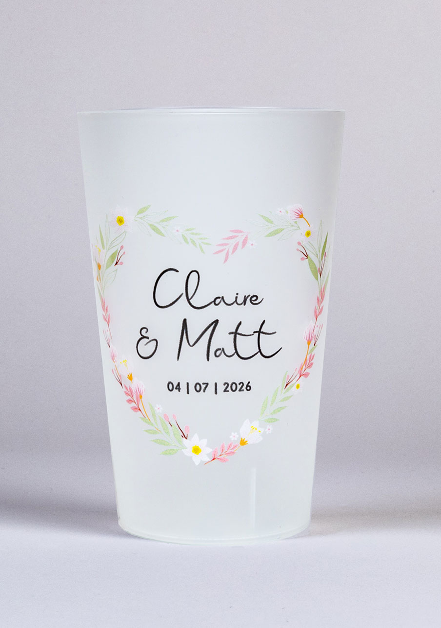 Gobelet mariage personnalisé - Ecocup Réutilisable