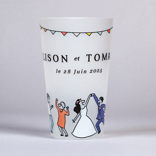Gobelet de mariage Danseurs à personnaliser