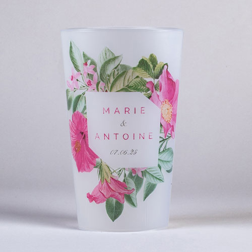 Gobelet de mariage Floral à personnaliser