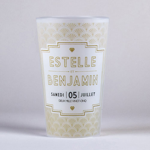 Gobelet de mariage Gatsby à personnaliser