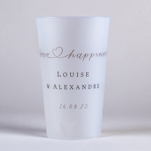 Gobelet de mariage Love à personnaliser