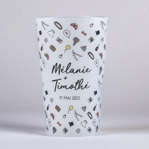 Gobelet de mariage Motifs à personnaliser