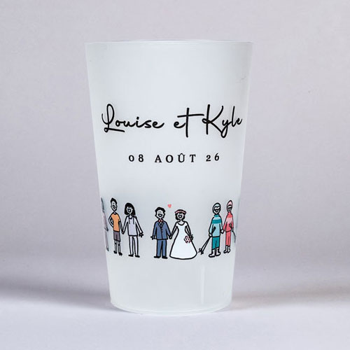 Gobelet de mariage Tenues à personnaliser