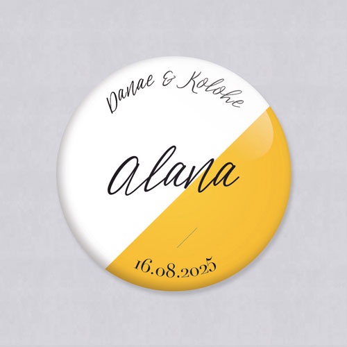 Magnet de mariage Color block à personnaliser
