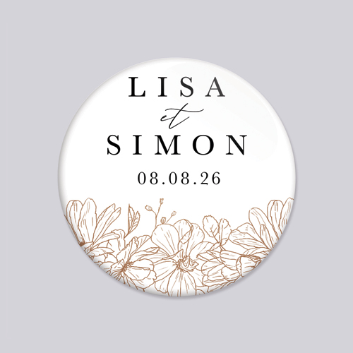 Magnet de mariage Devon à personnaliser