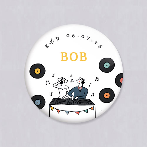 Magnet de mariage Djs à personnaliser