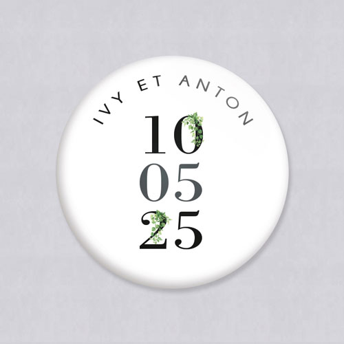 Magnet de mariage Entrelacé à personnaliser