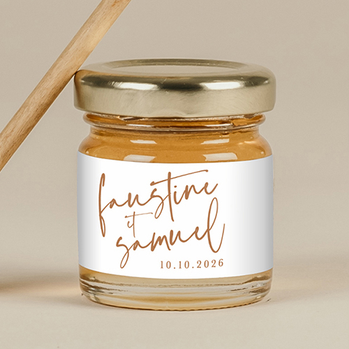 Miel de mariage Annecy à personnaliser