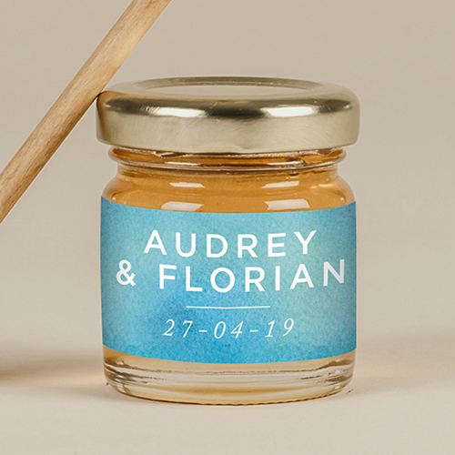 Miel de mariage Aquatique à personnaliser