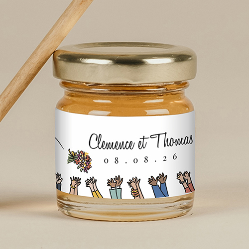 Miel de mariage Bouquet à personnaliser