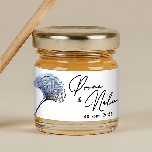 Miel de mariage Coquelicot à personnaliser