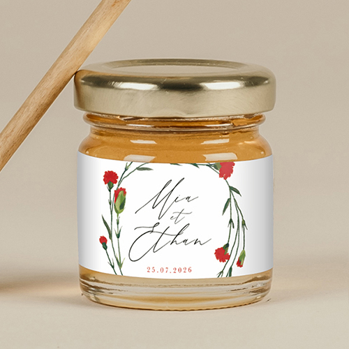 Miel de mariage Dellus à personnaliser