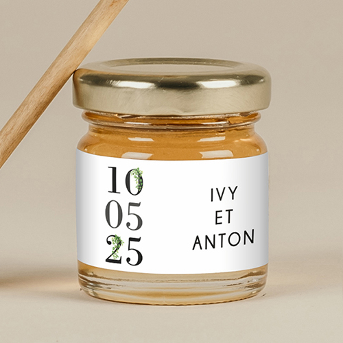 Miel de mariage Entrelacé à personnaliser
