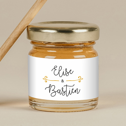 Miel de mariage Flèche à personnaliser