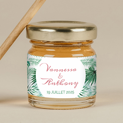 Miel de mariage Jungle à personnaliser