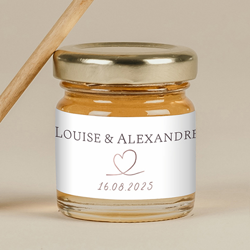 Miel de mariage Love à personnaliser