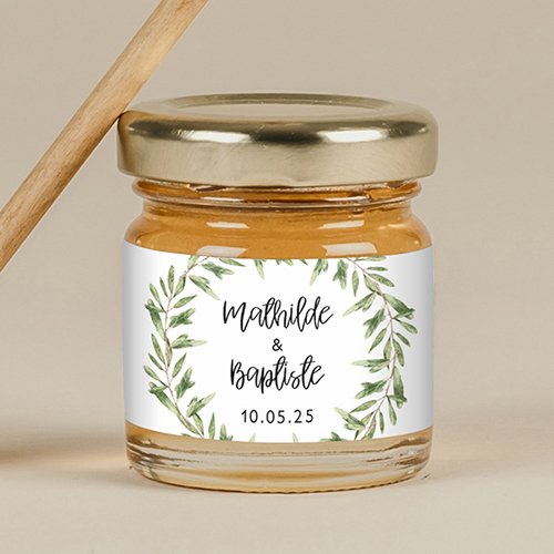 Miel de mariage Natural à personnaliser