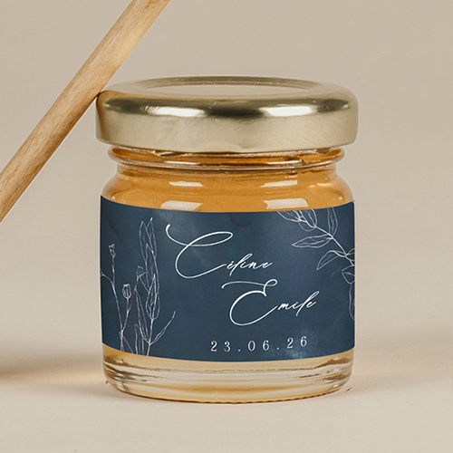 Miel de mariage Navy à personnaliser