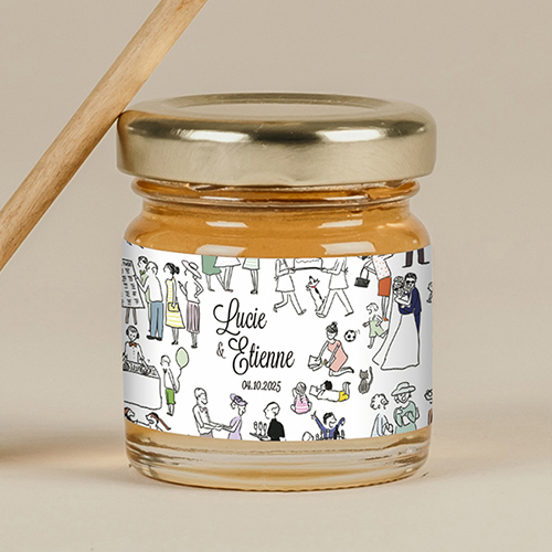Miel de mariage Scène de mariage à personnaliser