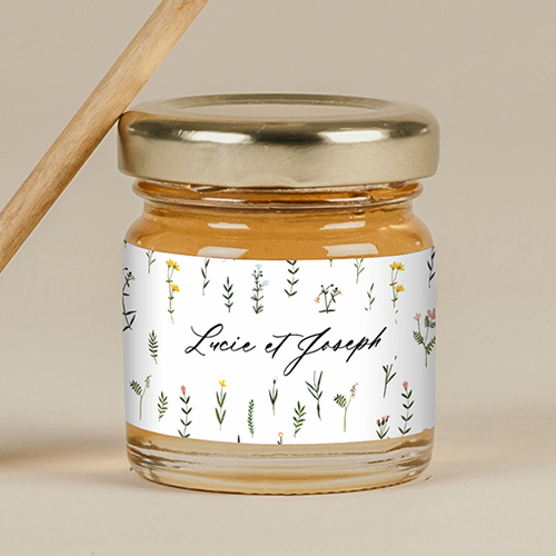 Miel de mariage Tanaisie à personnaliser