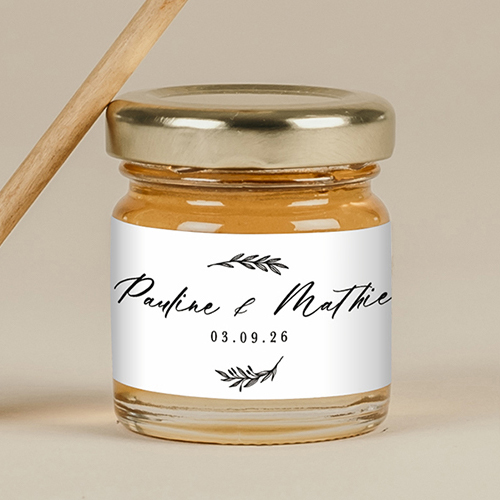Miel de mariage Wild à personnaliser