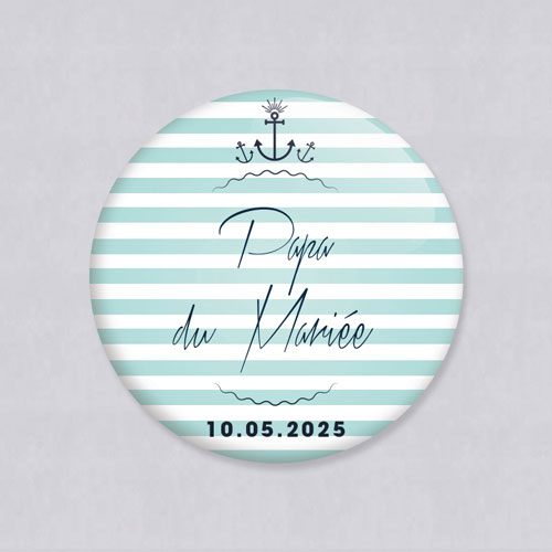 Miroir de mariage Bord de mer à personnaliser