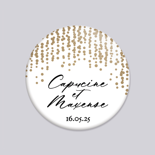 Miroir de mariage Glitter à personnaliser