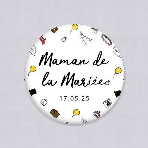 Miroir de mariage Motifs à personnaliser