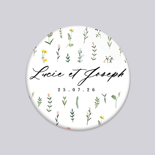 Miroir de mariage Tanaisie à personnaliser