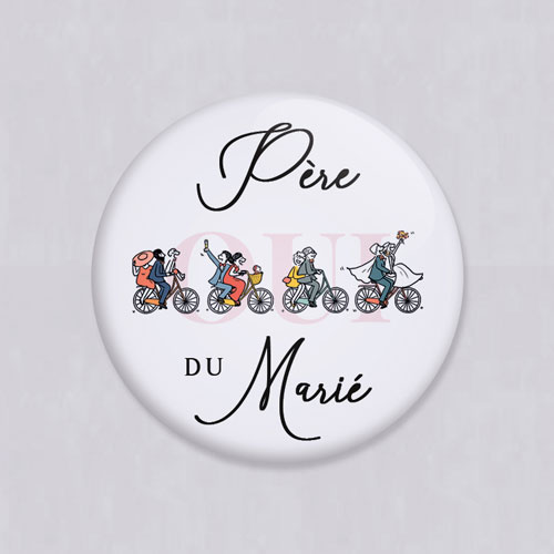 Miroir de mariage Vélos à personnaliser