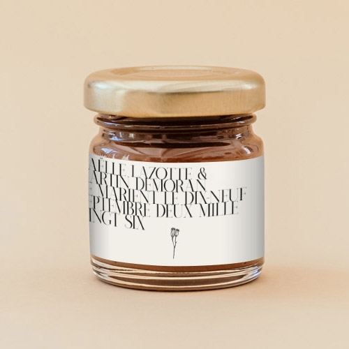 Pâte à tartiner de mariage Austin à personnaliser