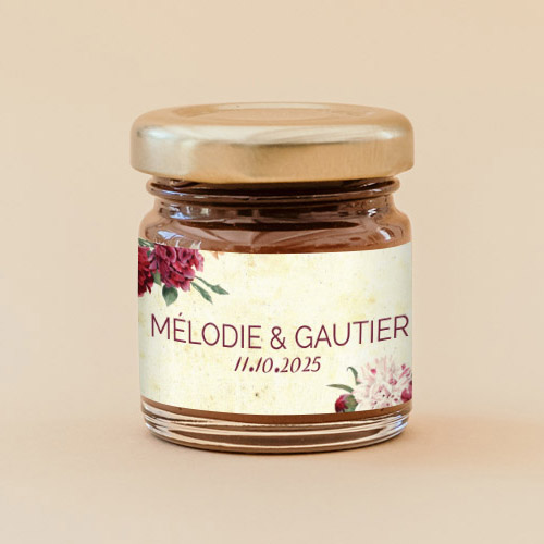 Pâte à tartiner de mariage Automne à personnaliser