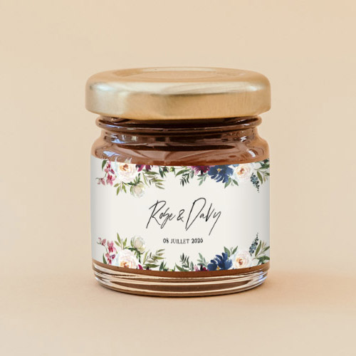 Pâte à tartiner de mariage Belladone à personnaliser