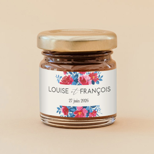 Pâte à tartiner de mariage Charlotte à personnaliser