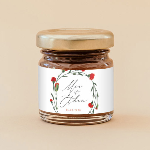 Pâte à tartiner de mariage Dellus à personnaliser
