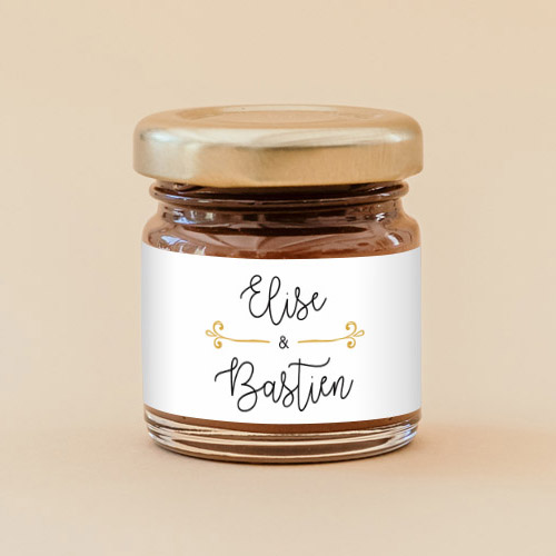 Pâte à tartiner de mariage Flèche à personnaliser