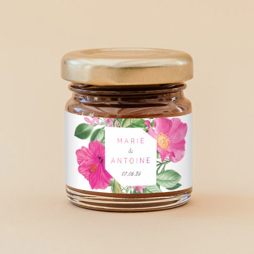 Pâte à tartiner de mariage Floral à personnaliser