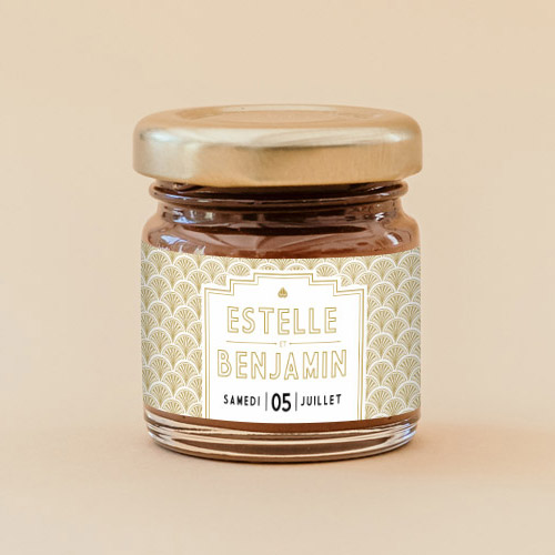 Pâte à tartiner de mariage Gatsby à personnaliser