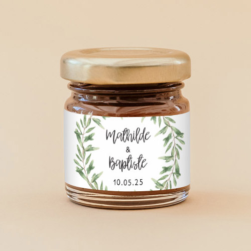 Pâte à tartiner de mariage Natural à personnaliser