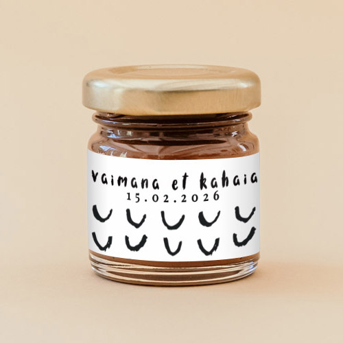 Pâte à tartiner de mariage Post-scriptum à personnaliser
