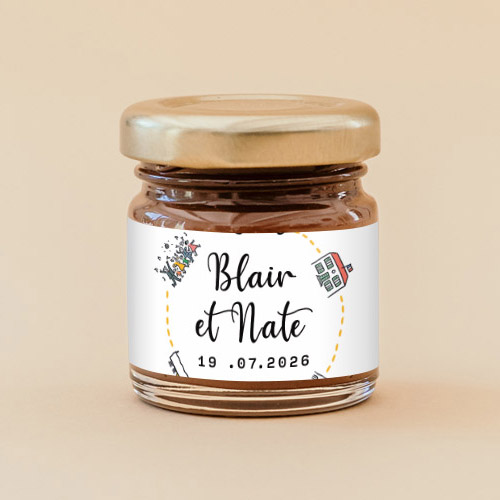 Pâte à tartiner de mariage Timeline à personnaliser